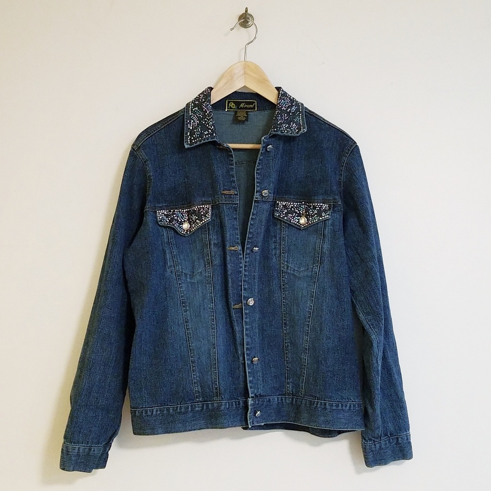 Denim Jacket w Multicolor ☆Bling☆